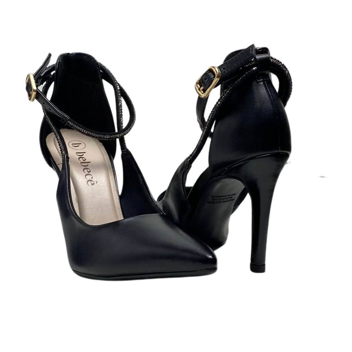 Scarpin Bebecê Feminino T9430279 Preto Preto 5