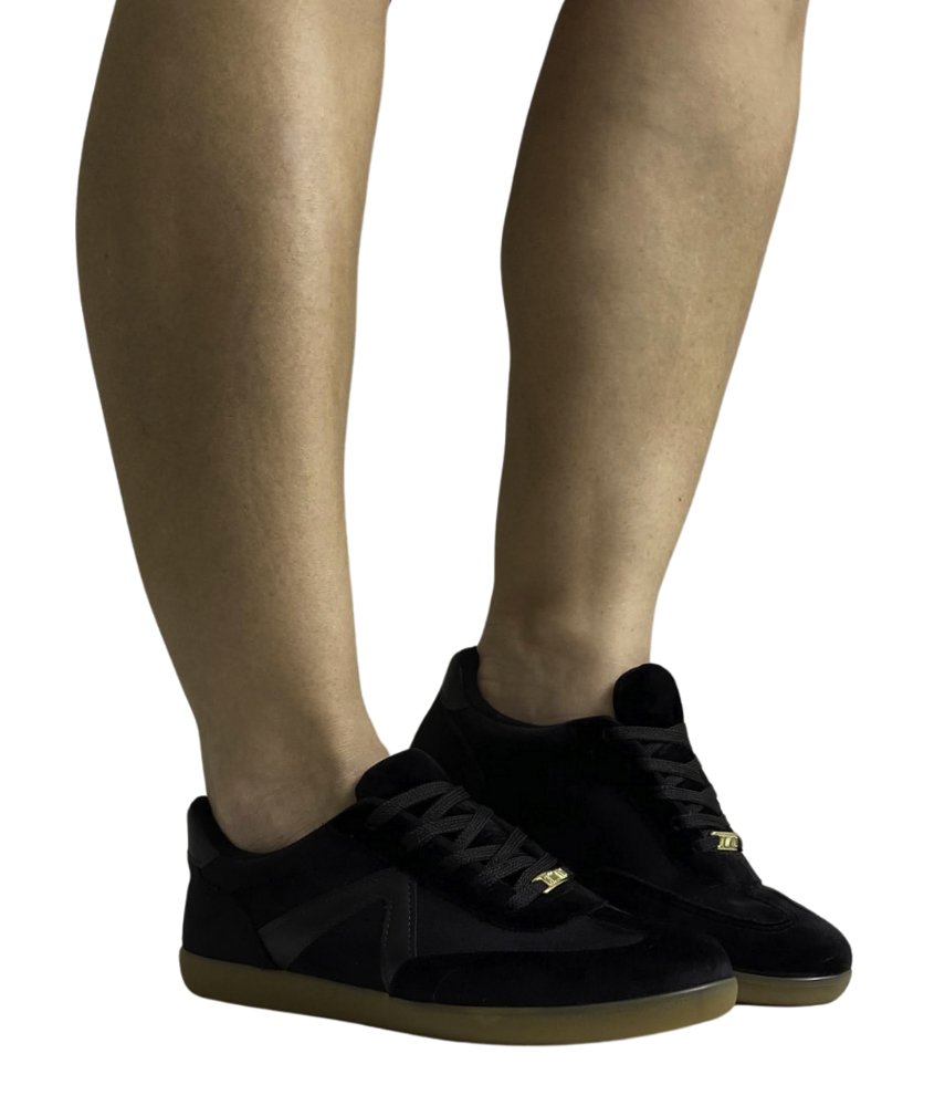 VIZZANO TENIS FEM Preto Camurca 2