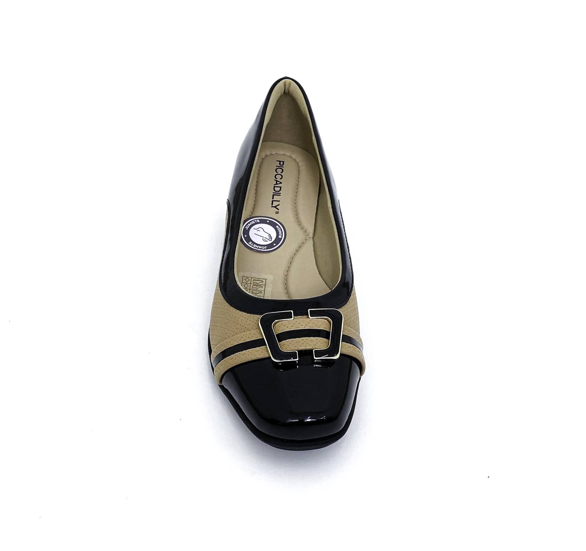 PICCADILLY SAPATO FEM Preto/Nude 3
