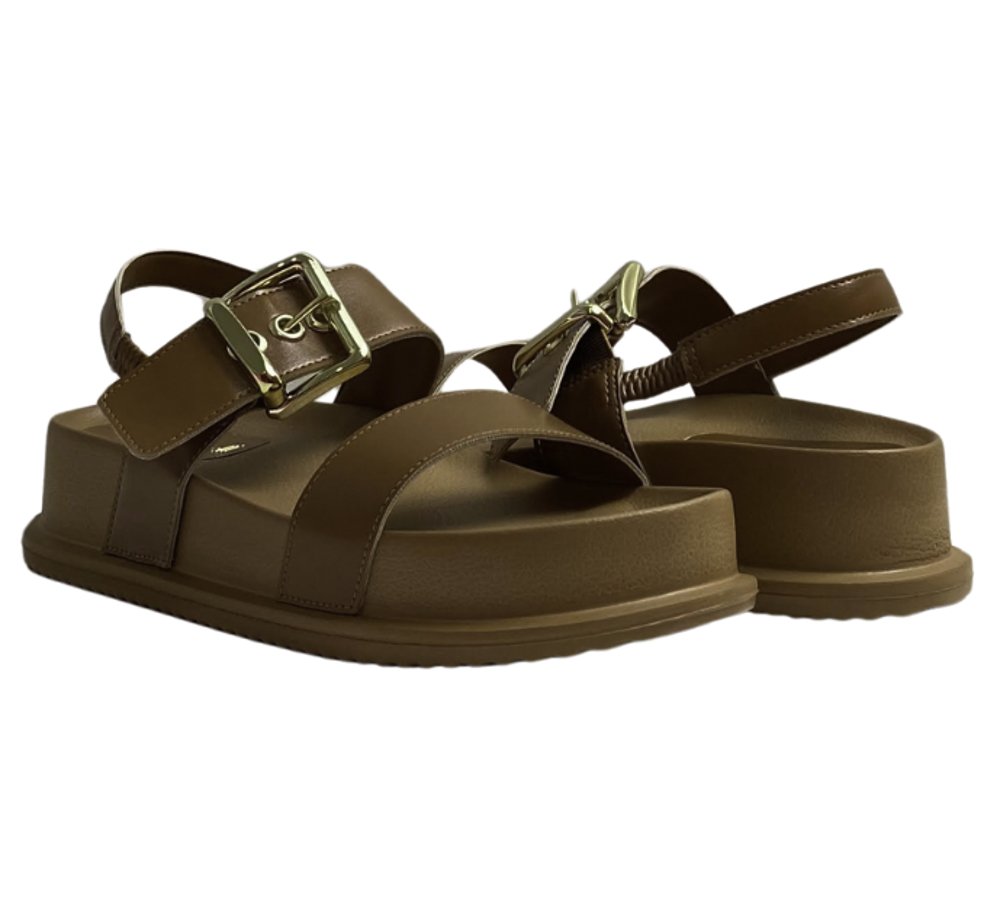 SANTINELLI SANDALIA FEM Camel 4