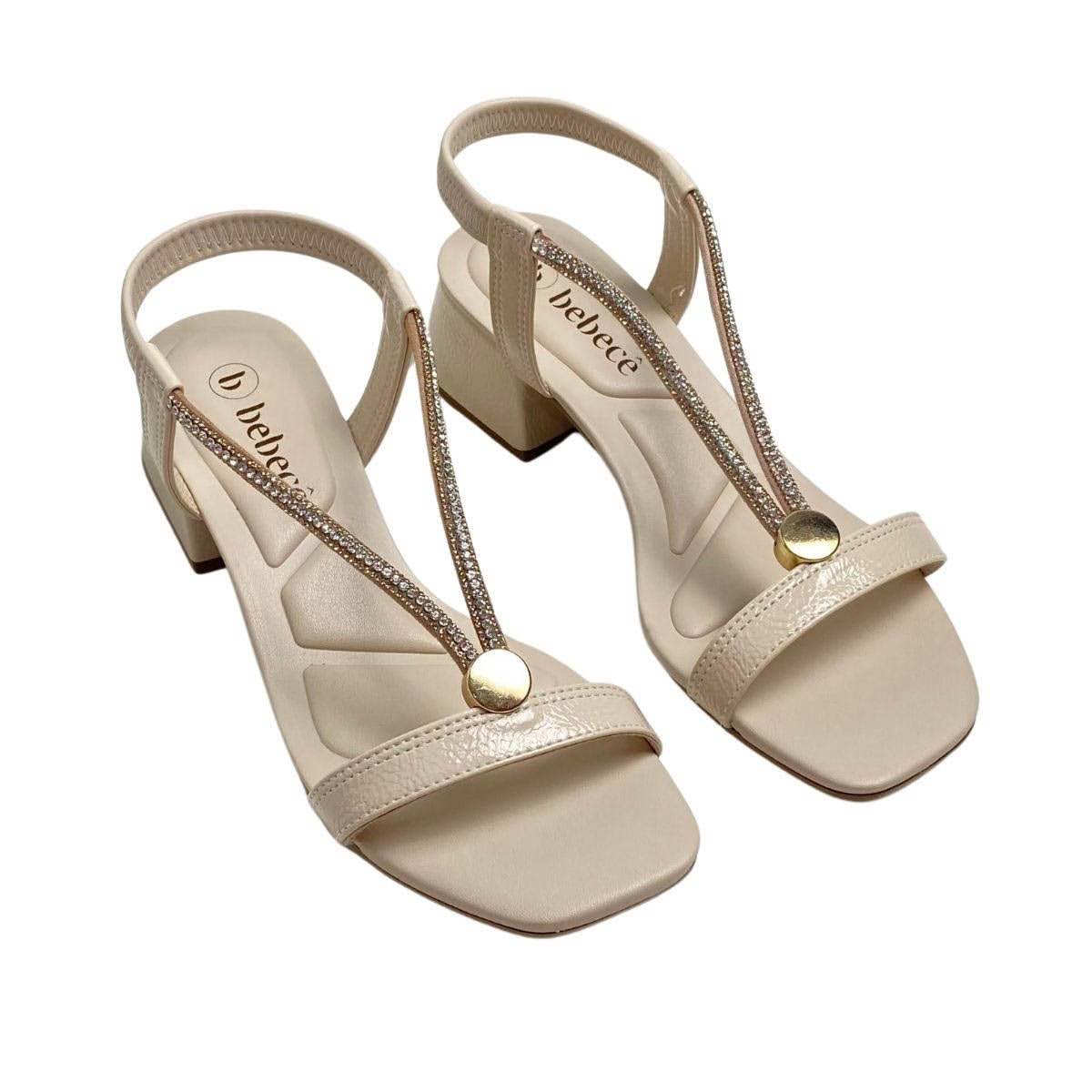 Sandália Bebecê Feminina T5287484 Creme Bege 4