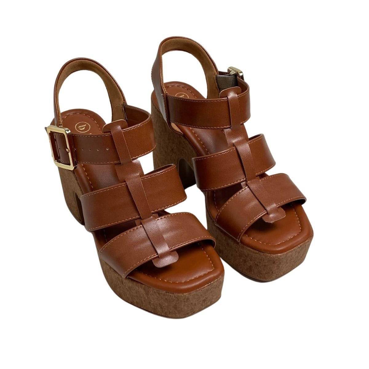 Sandália Bebecê Feminina T5119054 Marrom Marrom 4