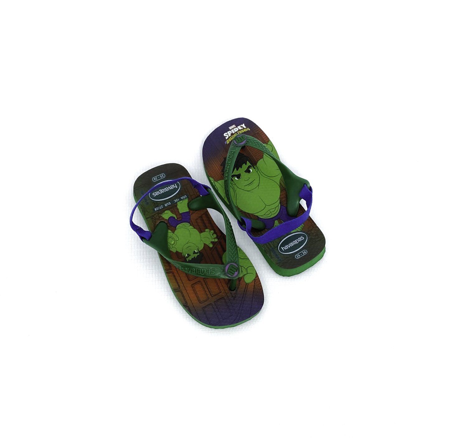 HAVAIANAS CHIN INF MASC HULK Verde 4