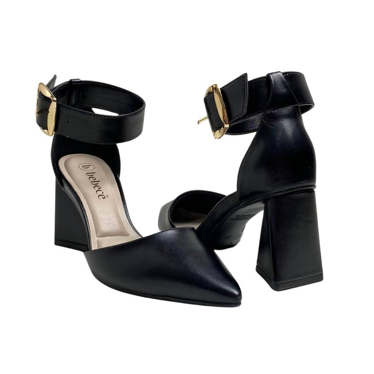 Sapato Bebecê Feminino T7024309 Preto Preto 5