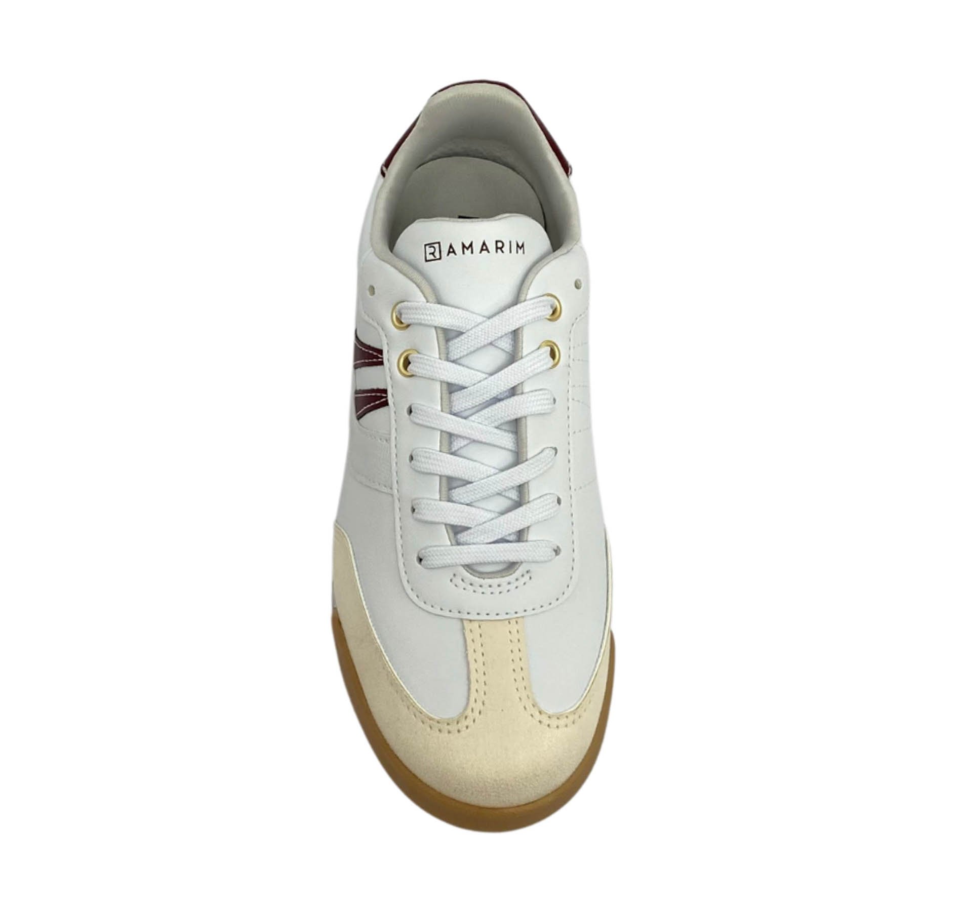 RAMARIM TENIS FEM Branco/Bordo 3