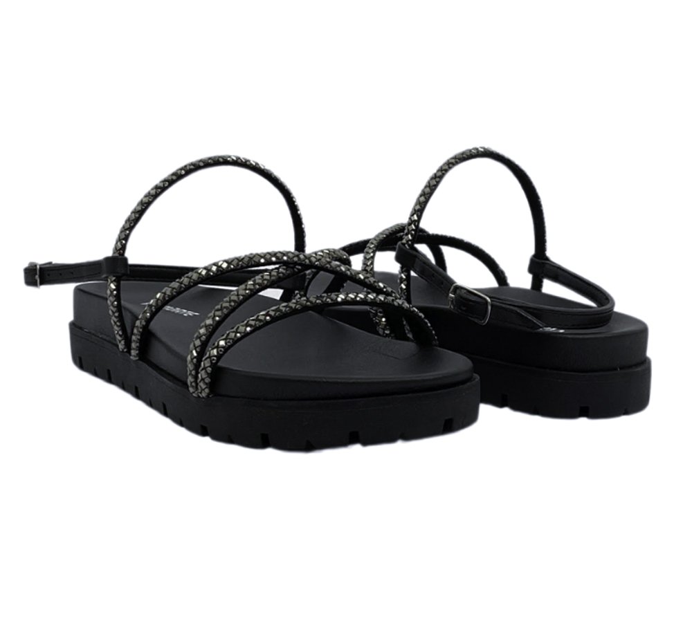 VIA MARTE SANDALIA FEM Preto 4