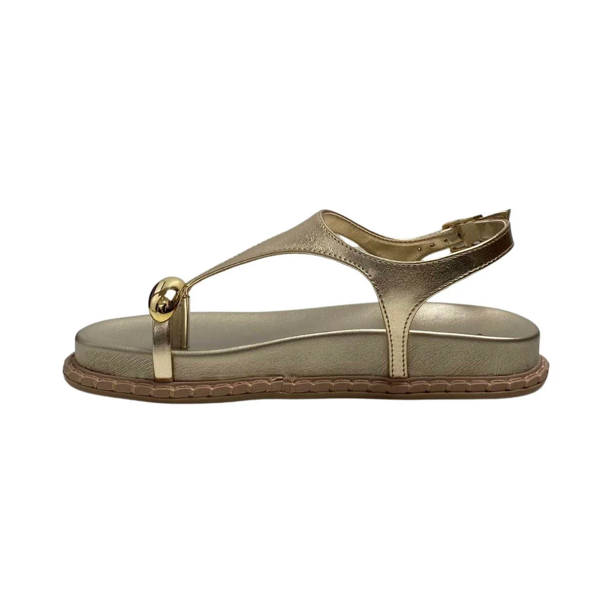 Sandália Via Marte Feminina 315001 Dourada Dourado 3