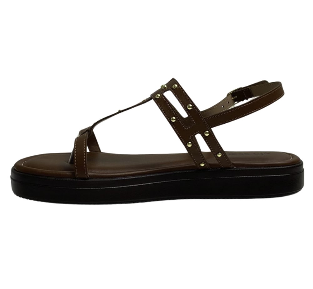 VIA SCARPA SANDALIA FEM Marrom 2