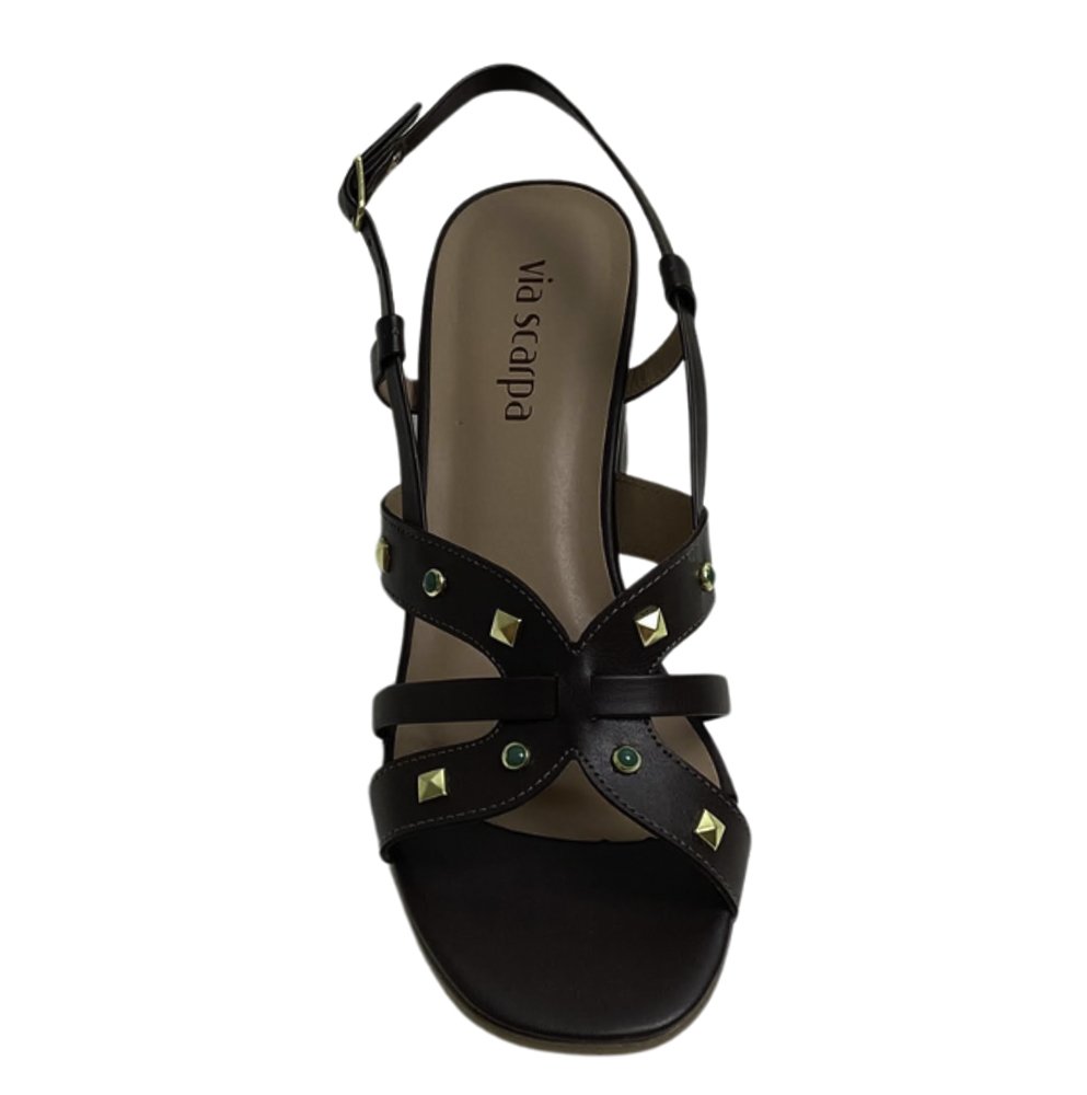 VIA SCARPA SANDALIA FEM Café 3