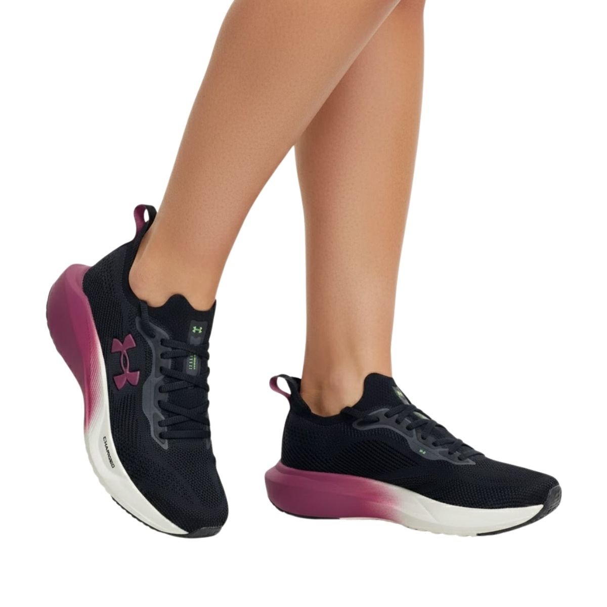 Tênis Under Armour Feminino 6009880F Preto Preto 2