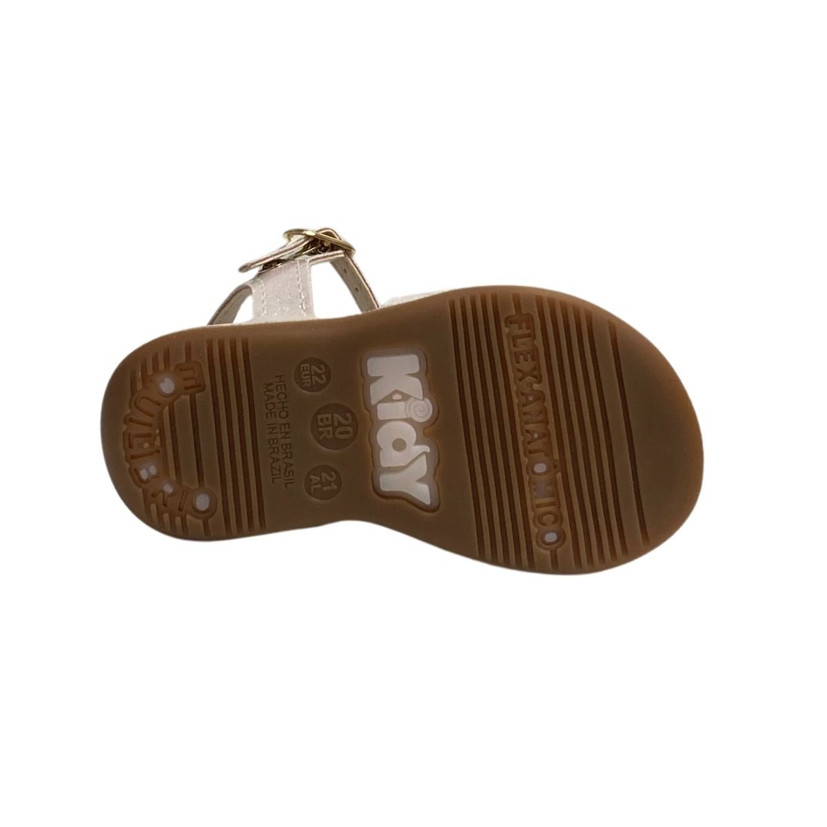 Sandalia Kidy Infantil Menina 00120510077 Marfim Branco 6