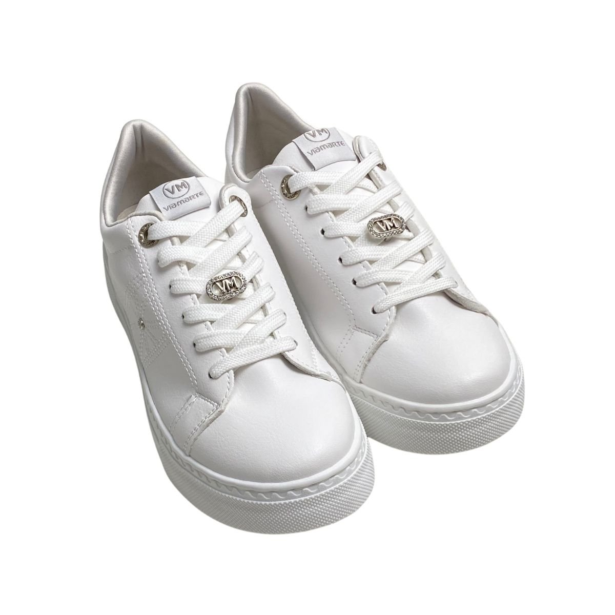 Tênis Via Marte Feminino 138005 Branco Branco 4