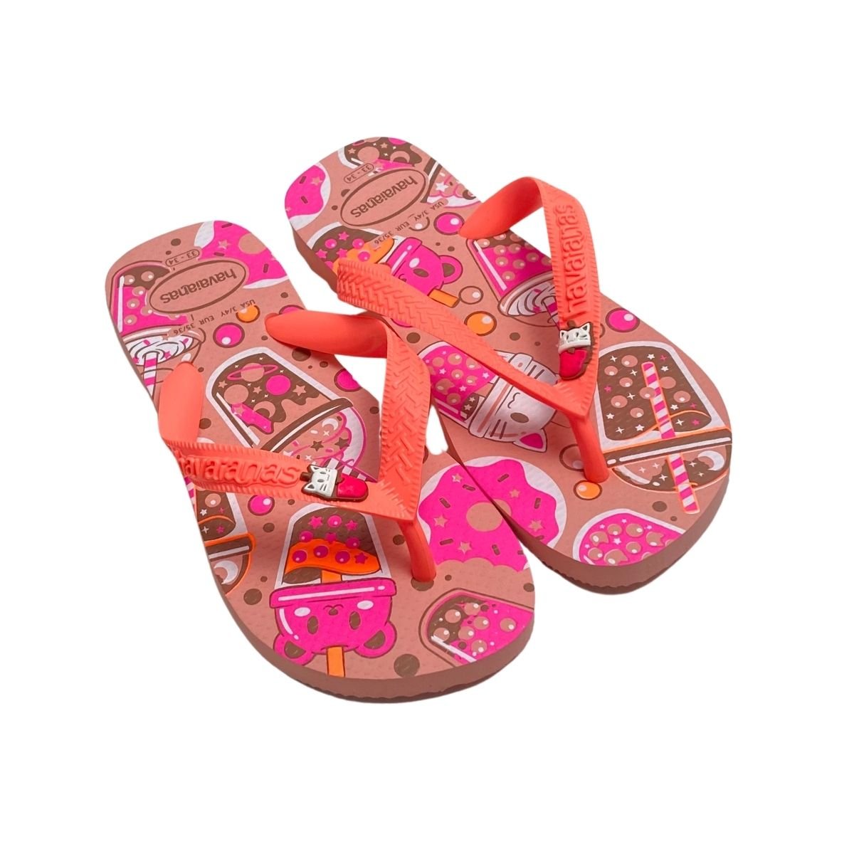 Chinelo Havaianas Infantil Menina 4103405 Laranja 4