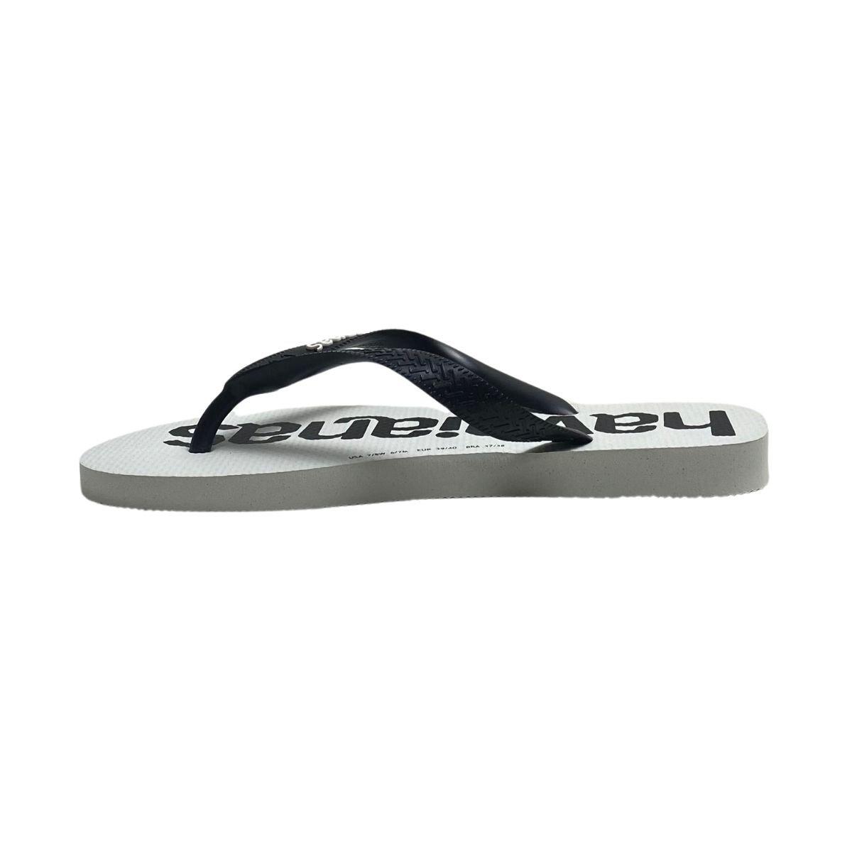 Chinelo Havaianas Masculino 4145741 Branco Preto 3