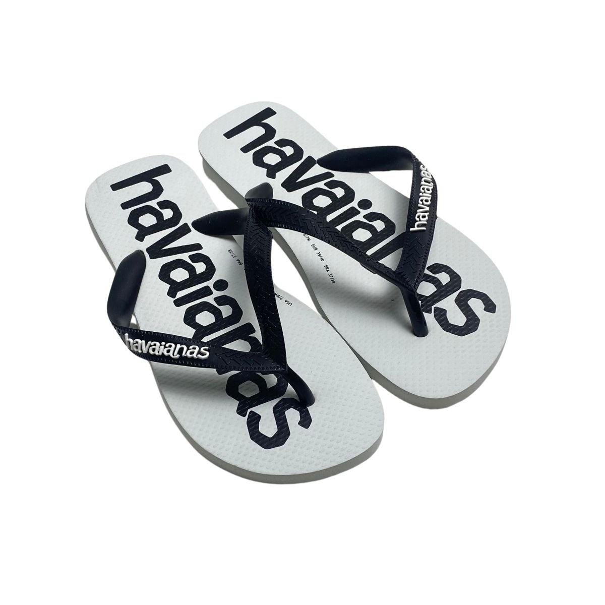 Chinelo Havaianas Masculino 4145741 Branco Preto 4