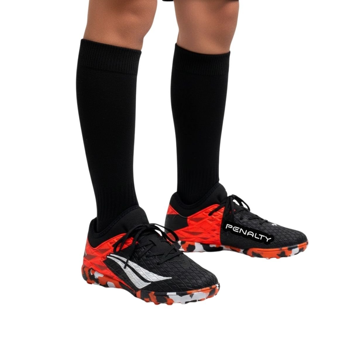 Chuteira Society Penalty Infantil Menino 246255 Preta Preto 7