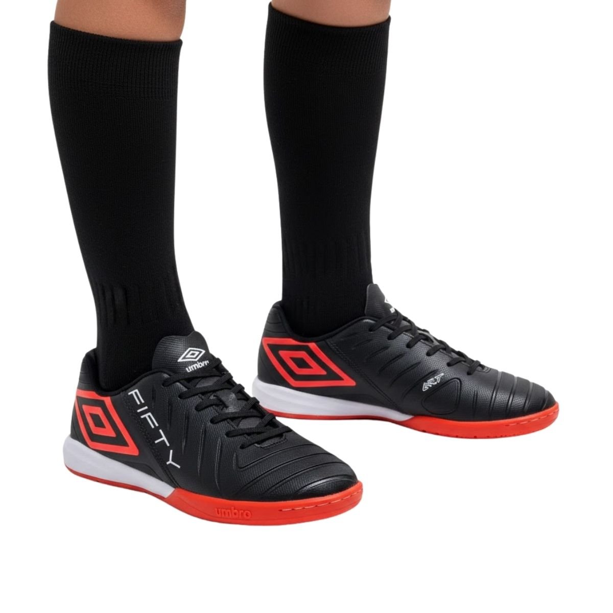 Tênis Futsal Umbro Masculino UO1FB00324 Preto Preto 6