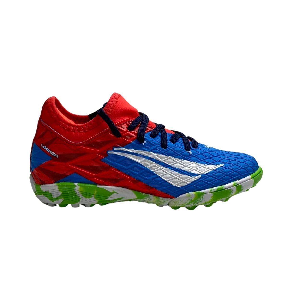 Chuteira Society Penalty Infantil Menino 246255 Azul Vermelho/Azul 3
