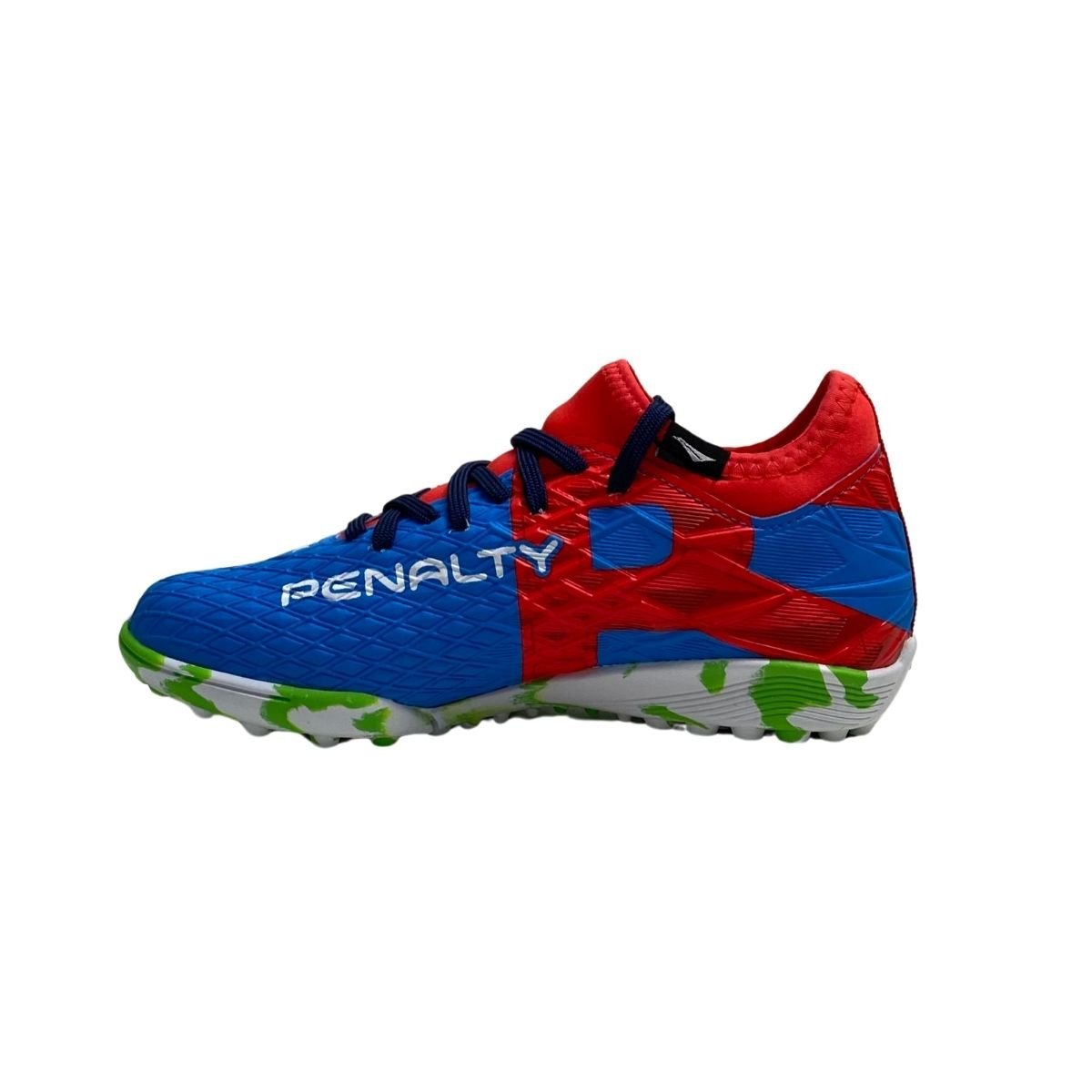 Chuteira Society Penalty Infantil Menino 246255 Azul Vermelho/Azul 5