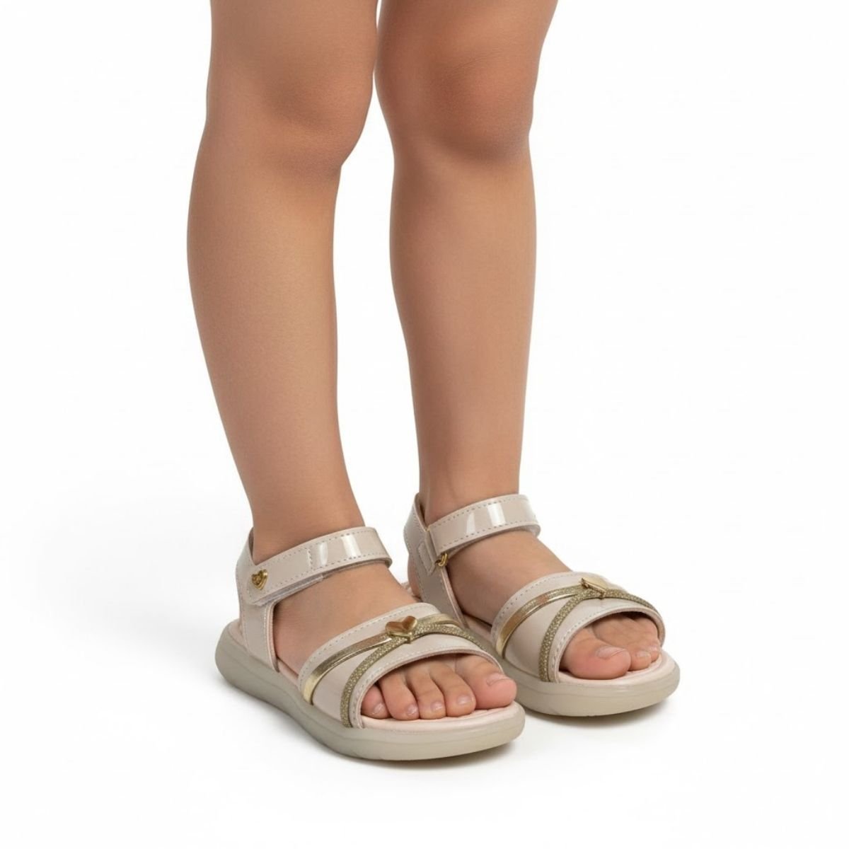 Sandalia Kidy Infantil Menina 16311190077 Marfim Bege 2