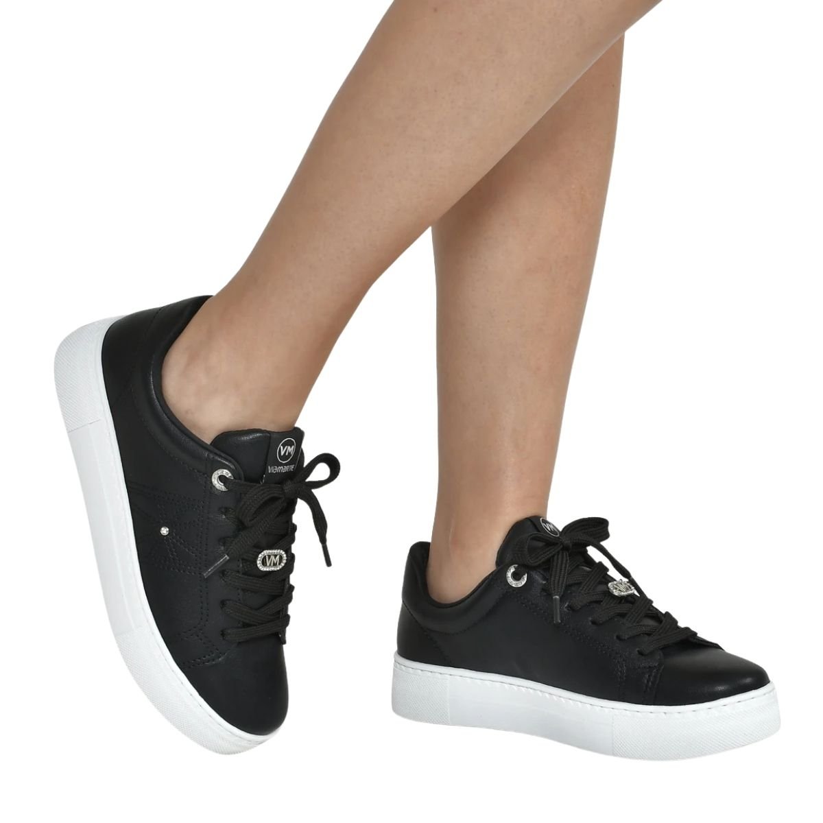 Tênis Via Marte Feminino 138005 Preto Preto 2