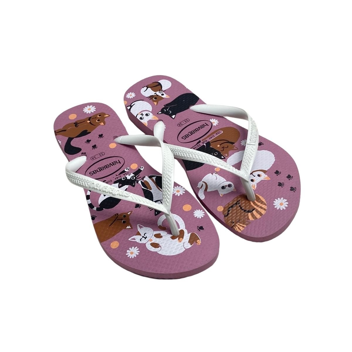 Chinelo Havaianas Feminino 4132567 Lilas Branco 4