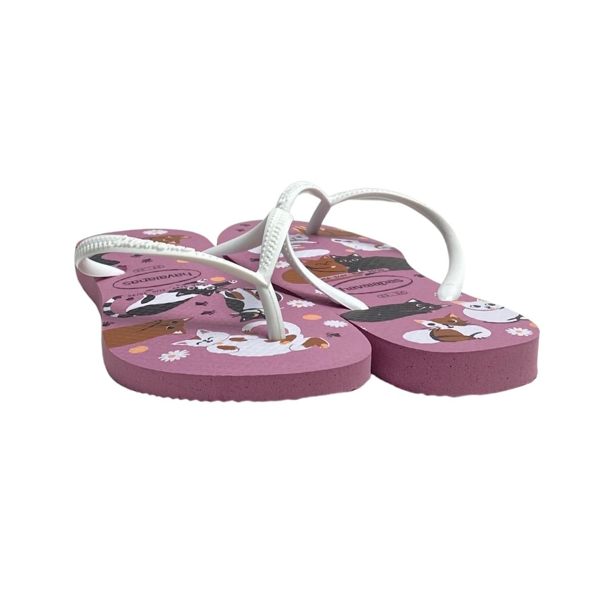 Chinelo Havaianas Feminino 4132567 Lilas Branco 5