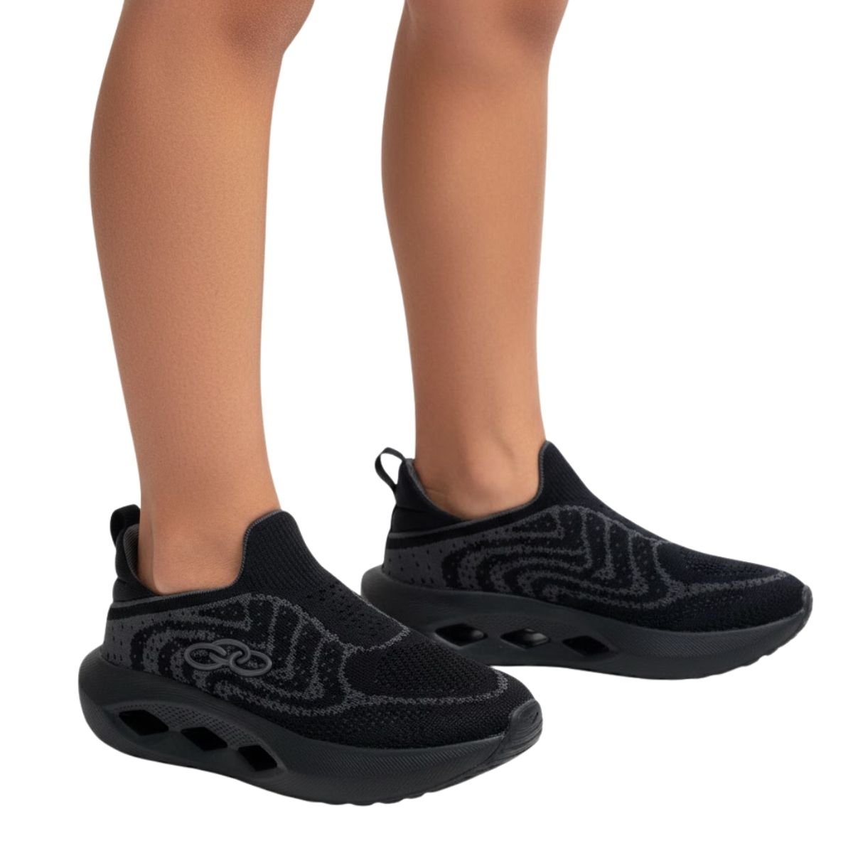 Tênis Olympikus Infantil Menino PIXELM Preto Preto 2