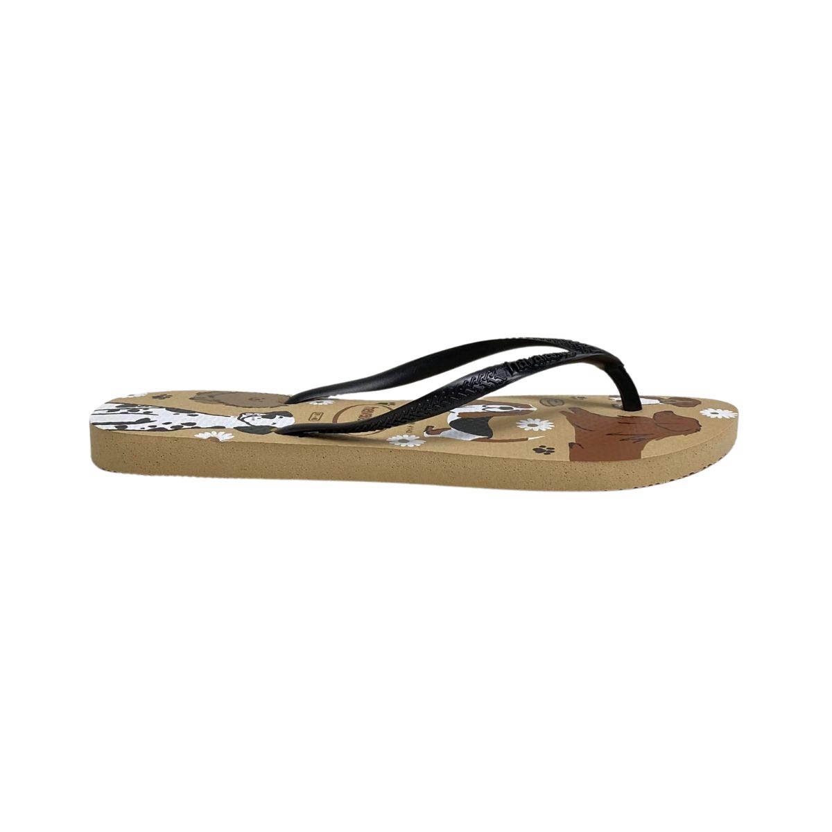 Chinelo Havaianas Feminino 4132567 Bege Preto 3