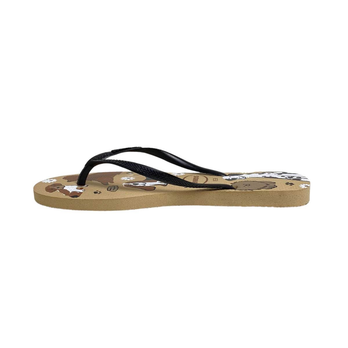 Chinelo Havaianas Feminino 4132567 Bege Preto 2