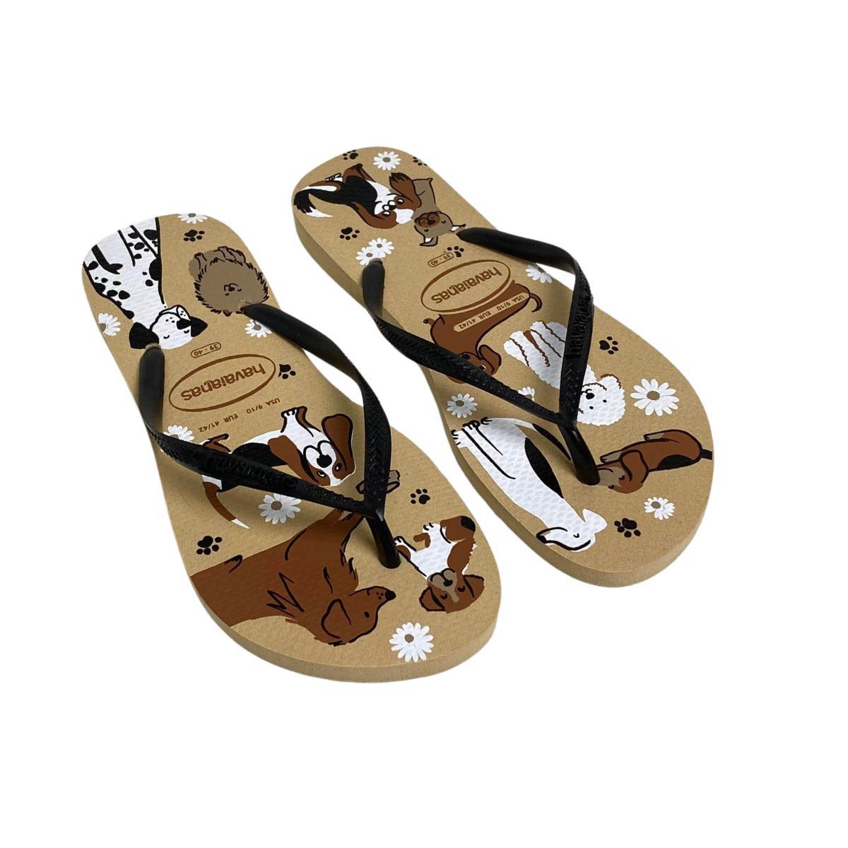 Chinelo Havaianas Feminino 4132567 Bege Preto 4