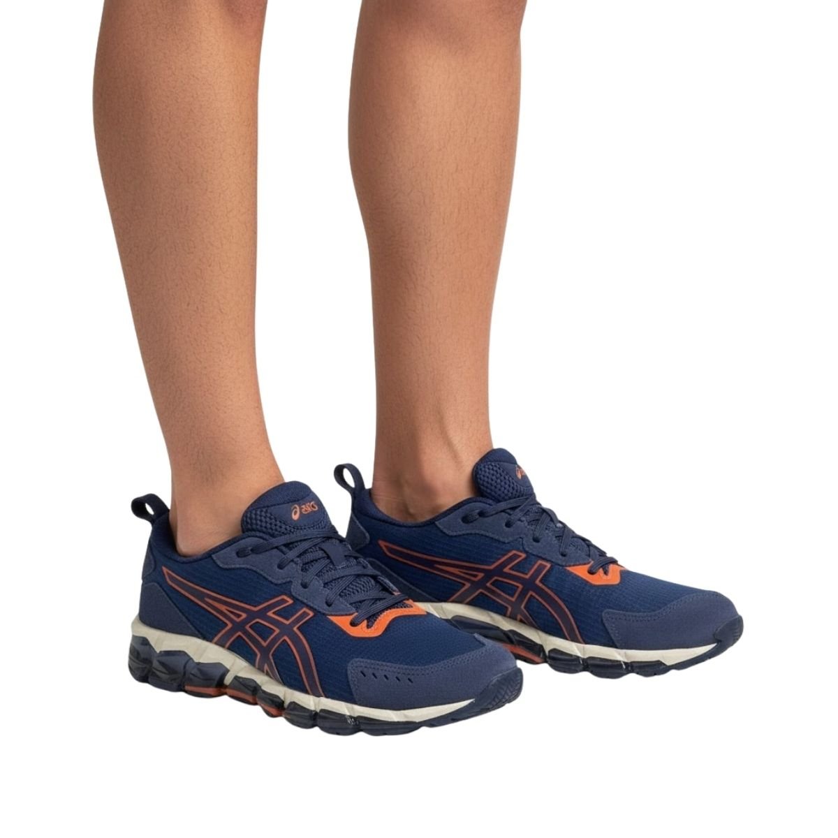 Tênis Asics Masculino 1201B018 Marinho/Laranja Azul Marinho 2