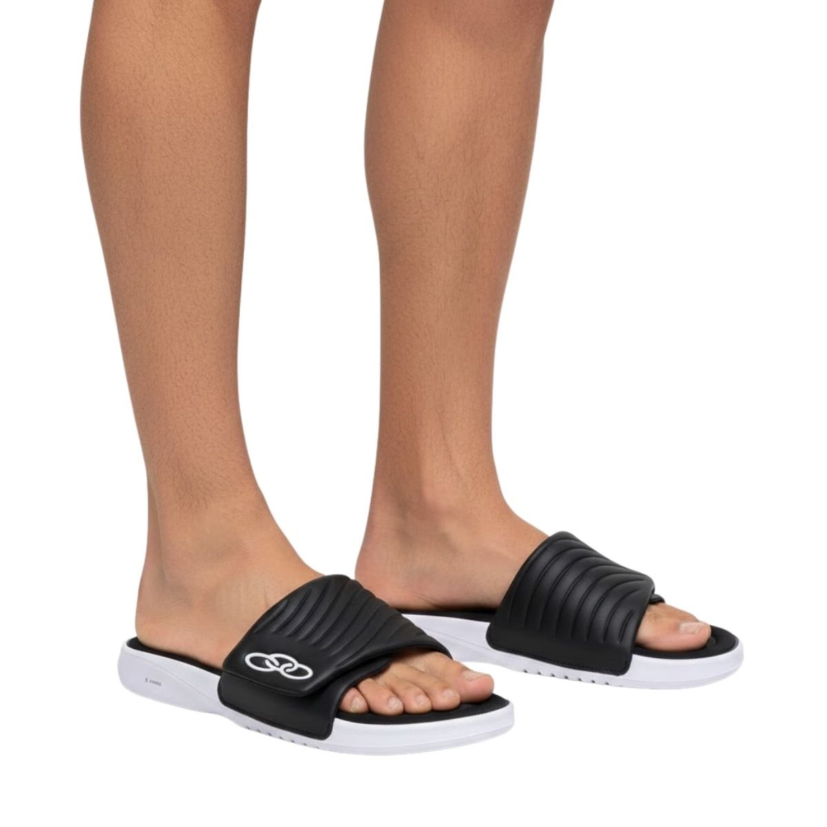 Chinelo Olympikus Masculino MELBOURNE2 Preto Preto 2