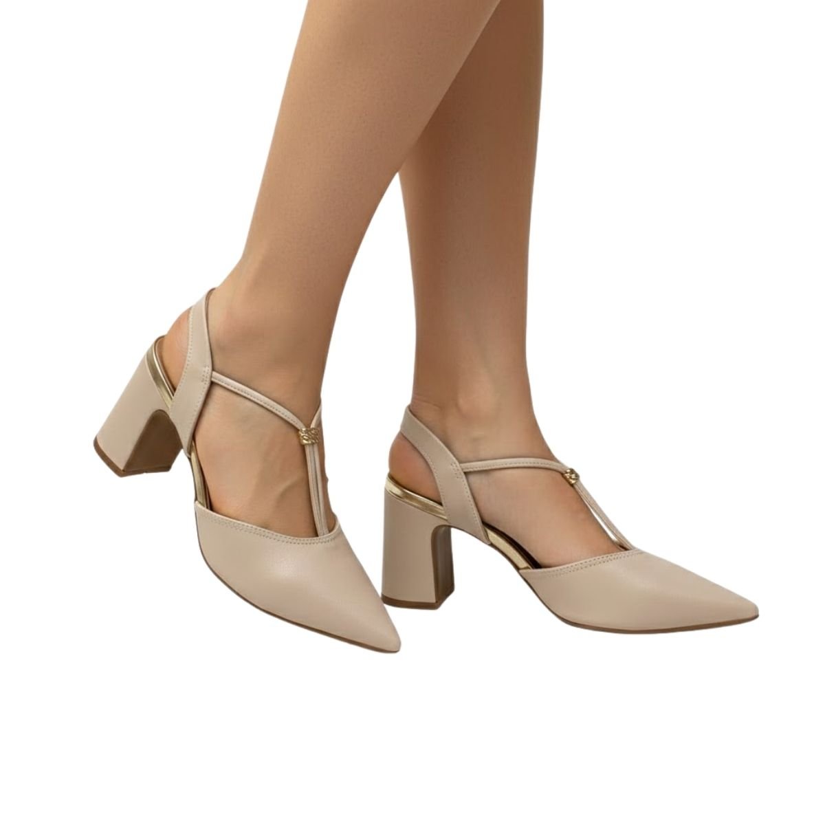 Sapato Bebece Feminino T7011242 Nude Bege 2