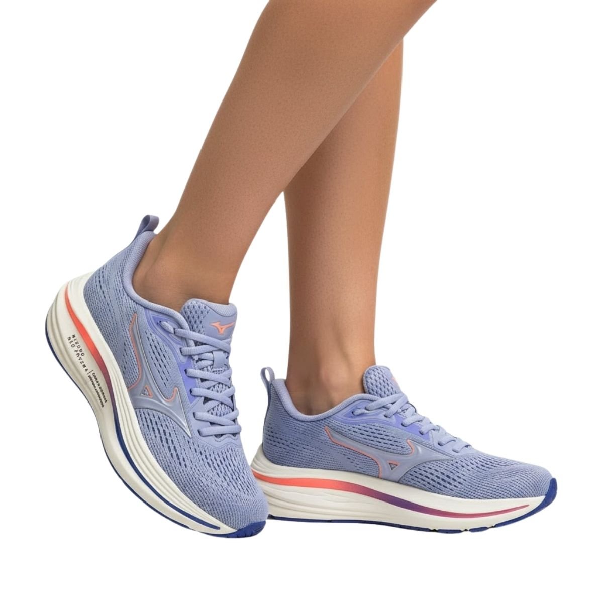 Tênis Mizuno Feminino 101168168F Azul Claro Lilás 2