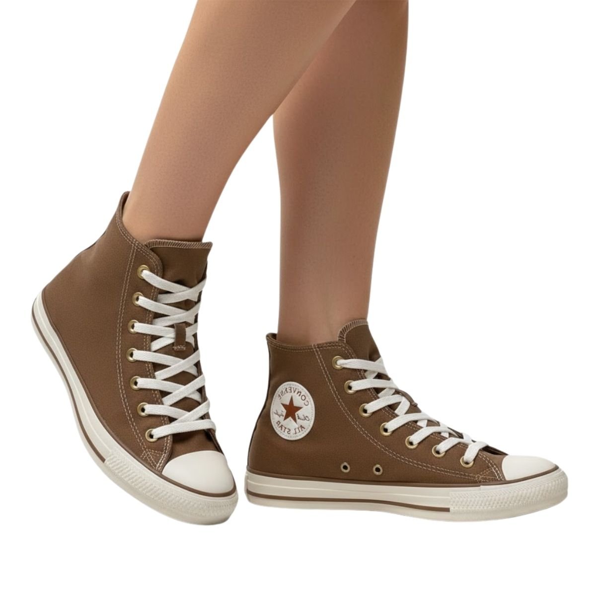 Tênis Converse Cano Alto Feminino CT303700 Marrom Marrom 2