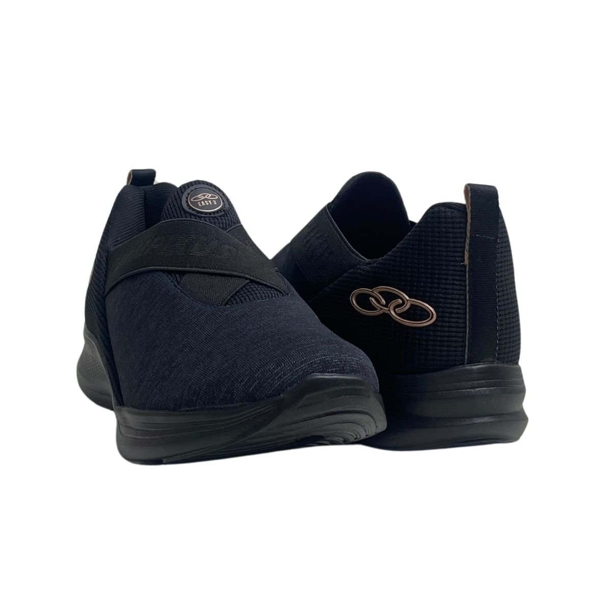 Tênis Olympikus Feminino EASY3 Preto/Preto Azul Marinho/Preto 5