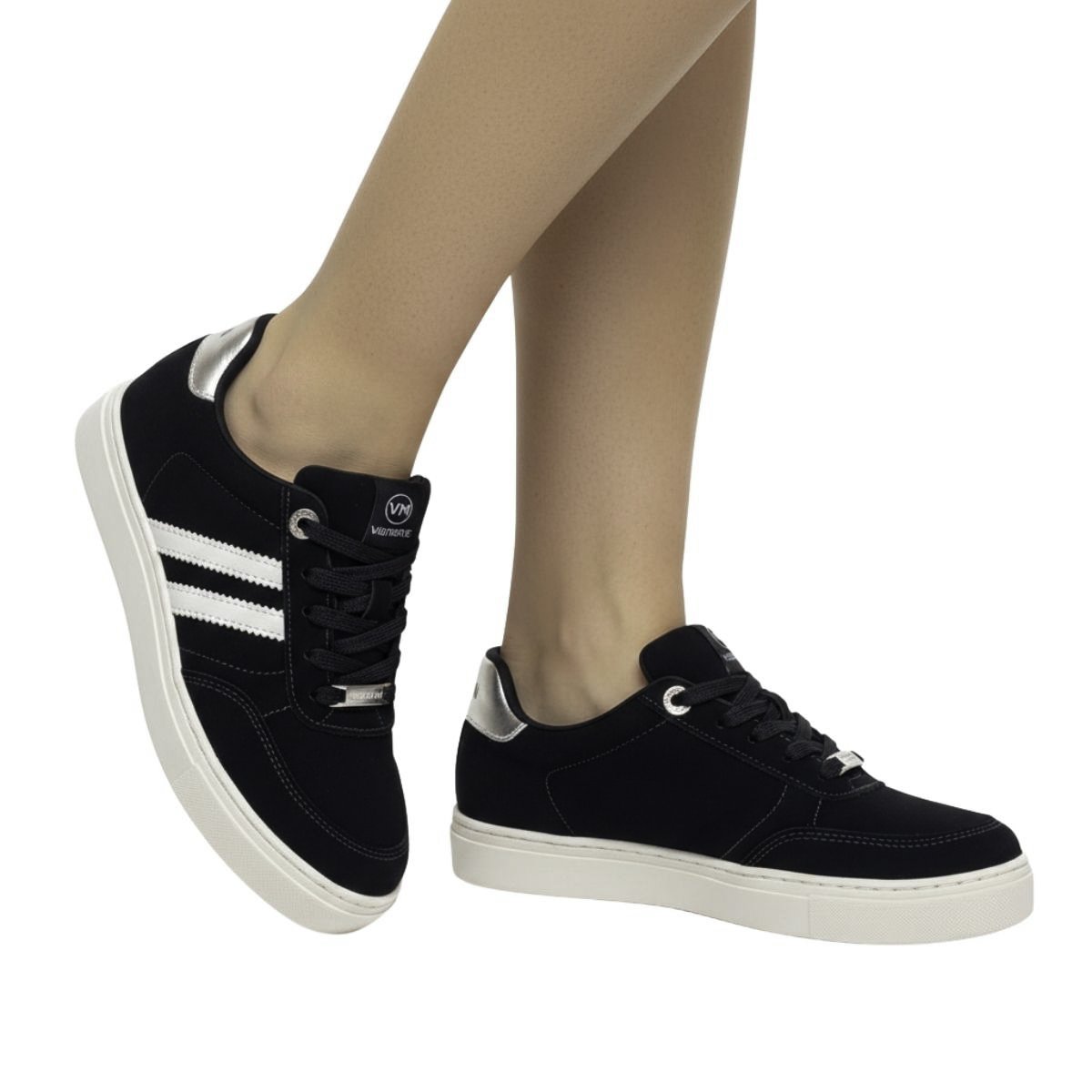 Tênis Casual Via Marte Feminina 281001 Preto Preto 2