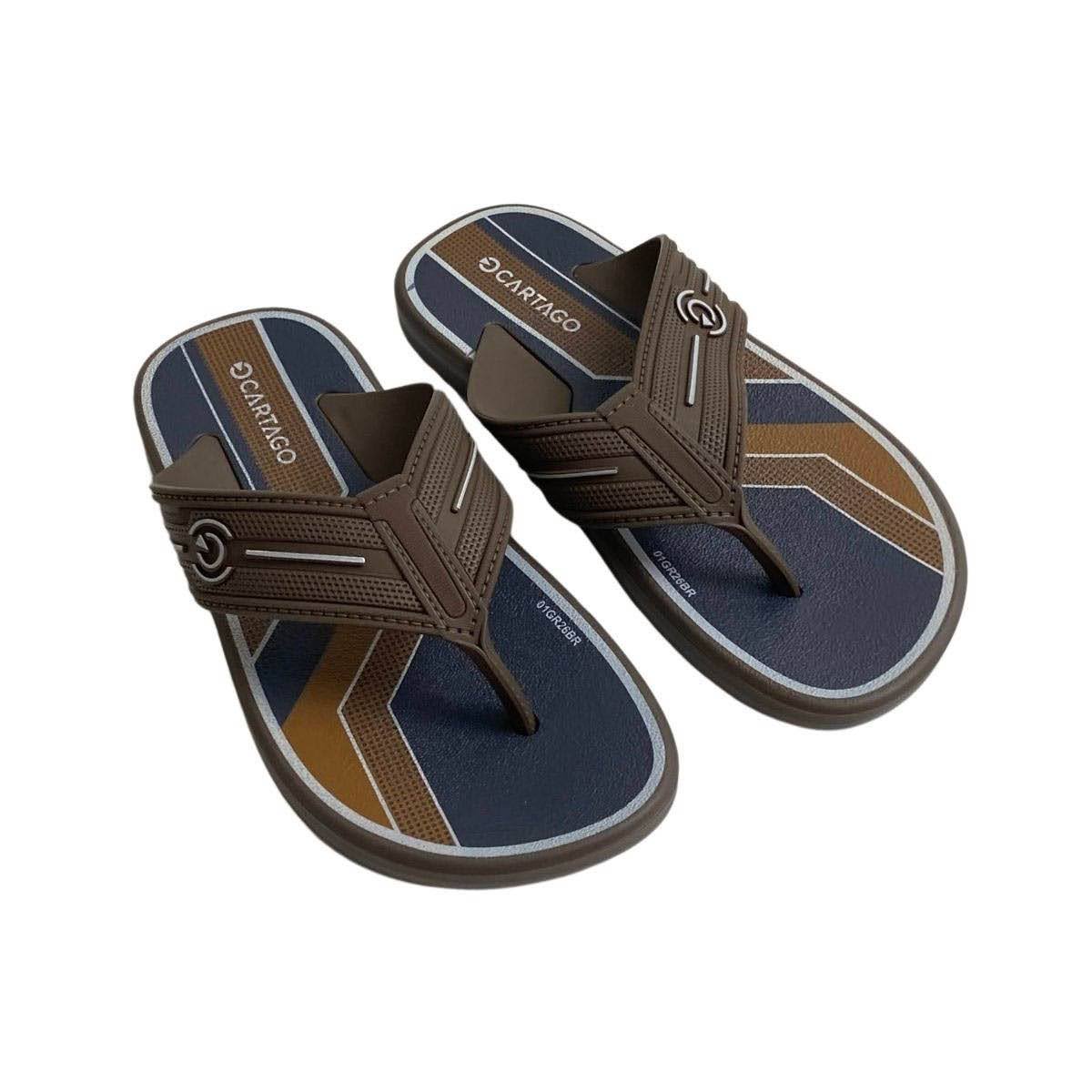 Chinelo Cartago Infantil Menino 12625 Marrom Marrom 4