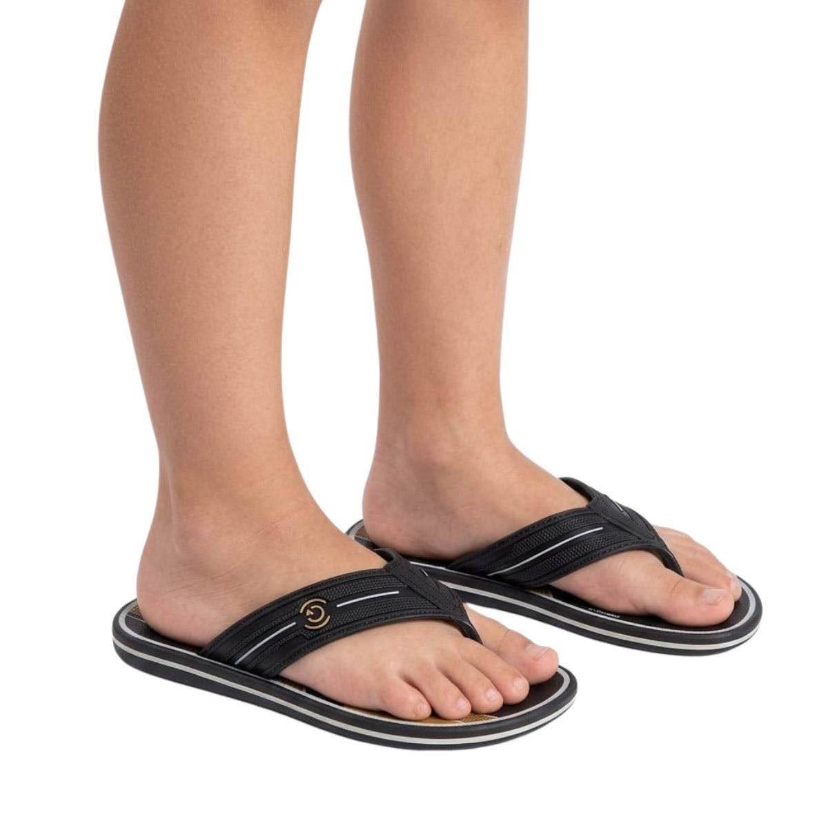 Chinelo Cartago Infantil Menino 12625 Preto Preto 2