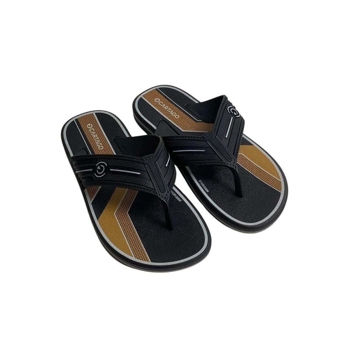 Chinelo Cartago Infantil Menino 12625 Preto Preto 4