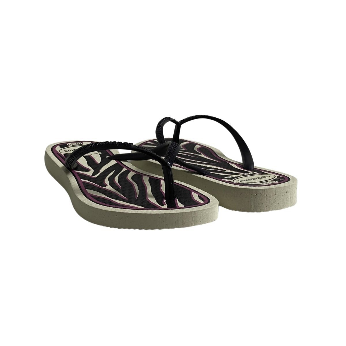 Chinelo Slim Animals Havaianas Feminino 4103352 Preto Preto 5