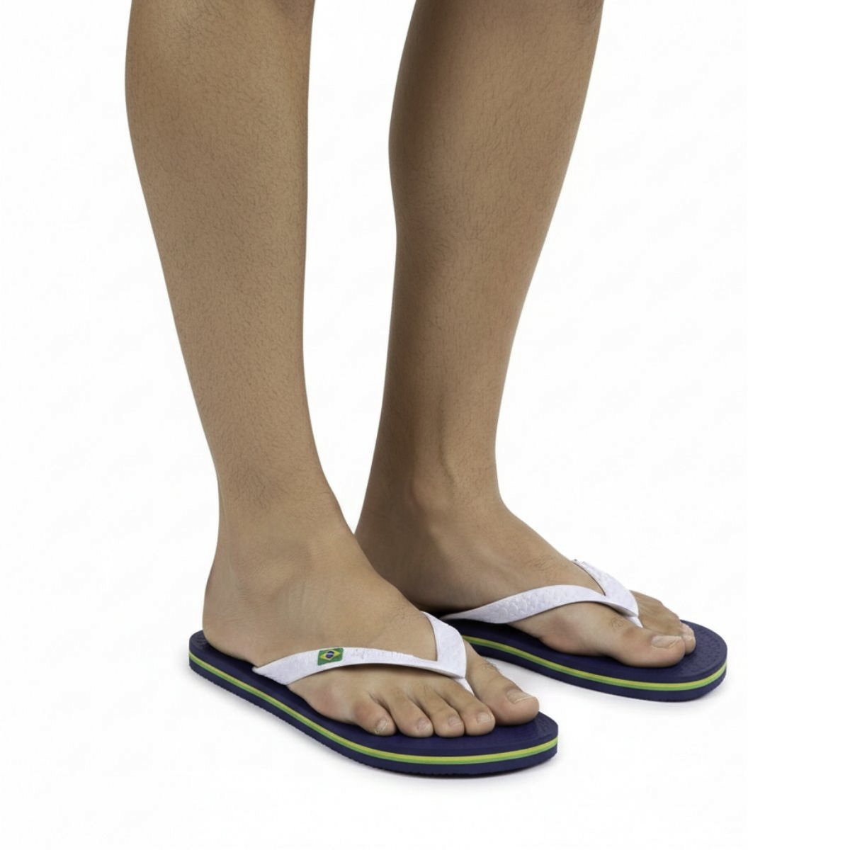 Chinelo Brasil Ipanema Masculino 27453 Marinho Branco 2