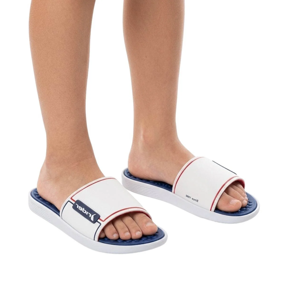 Chinelo Rider Infantil Menino 11784 Branco Branco 2