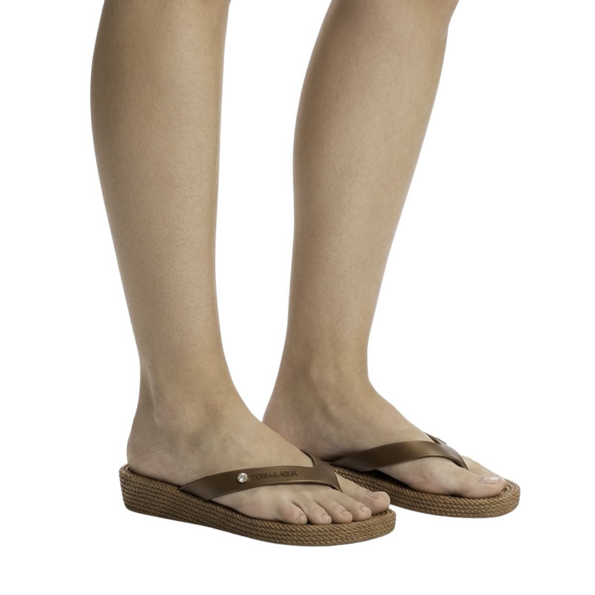 Chinelo Terra e Água Feminino 210012T Marrom Marrom 2