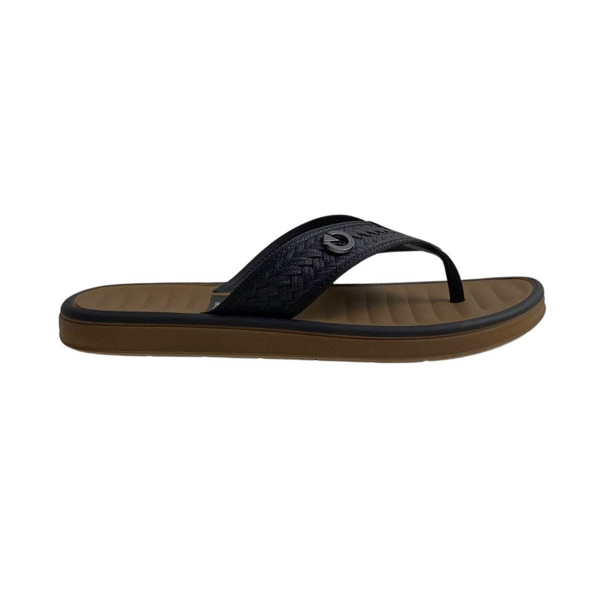 Chinelo Cartago Masculino 12285 Marrom/Preto