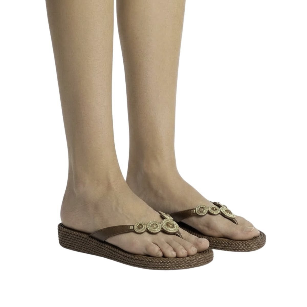 Chinelo Terra e Água Feminino 210604 Marrom Marrom 2