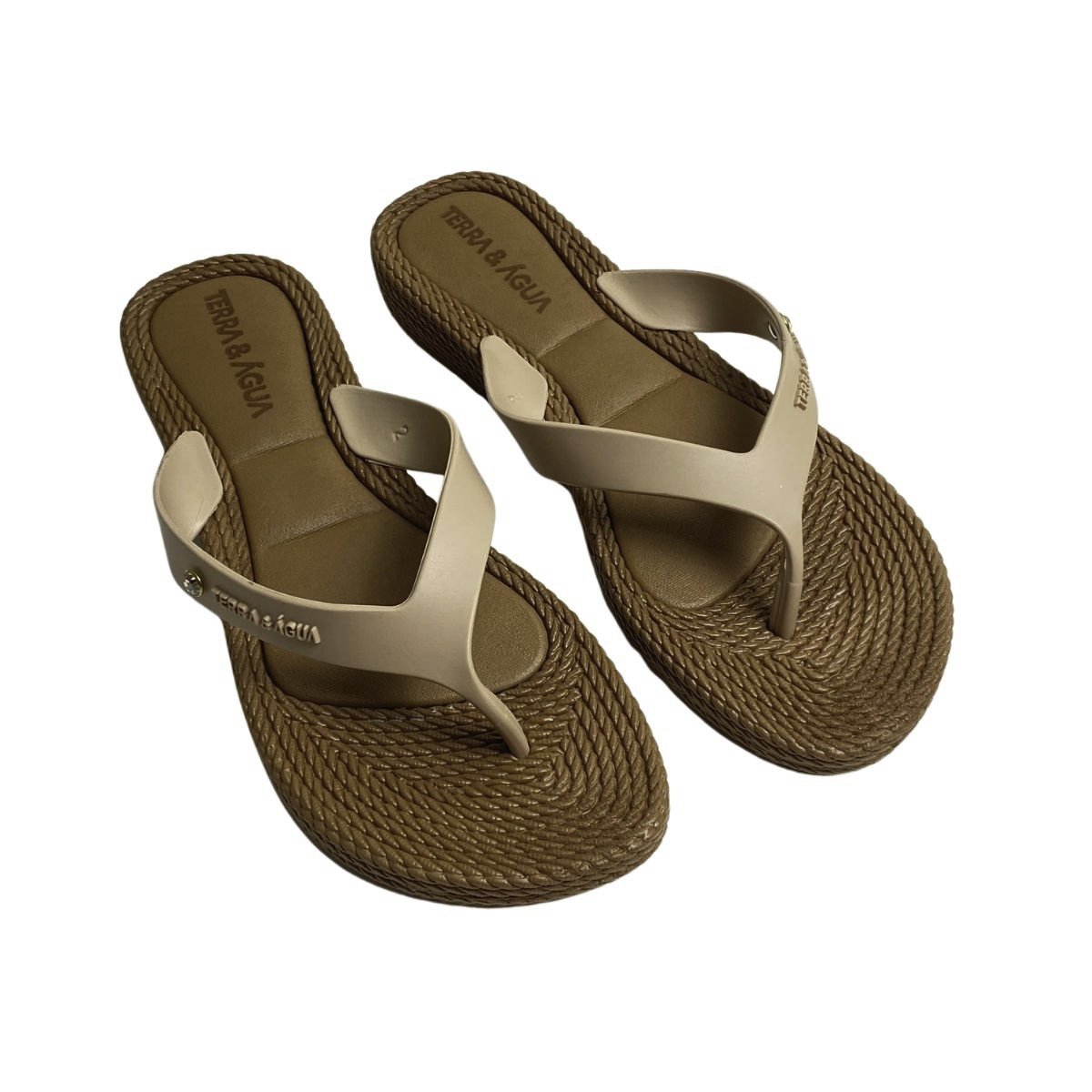 Chinelo Terra e Água Feminino 210012T Bege Bege 4