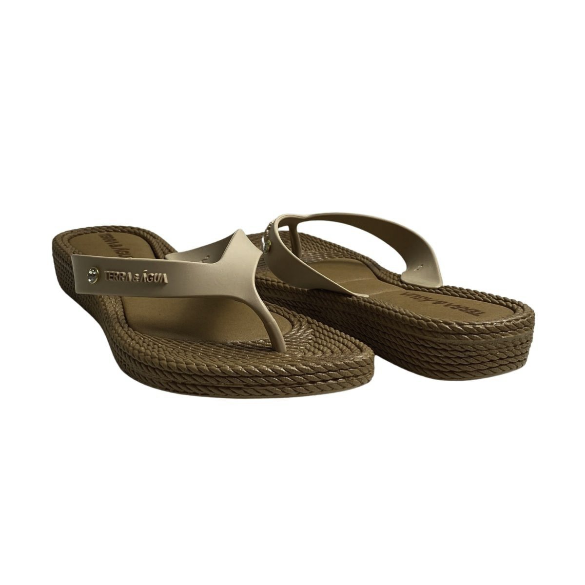 Chinelo Terra e Água Feminino 210012T Bege Bege 5
