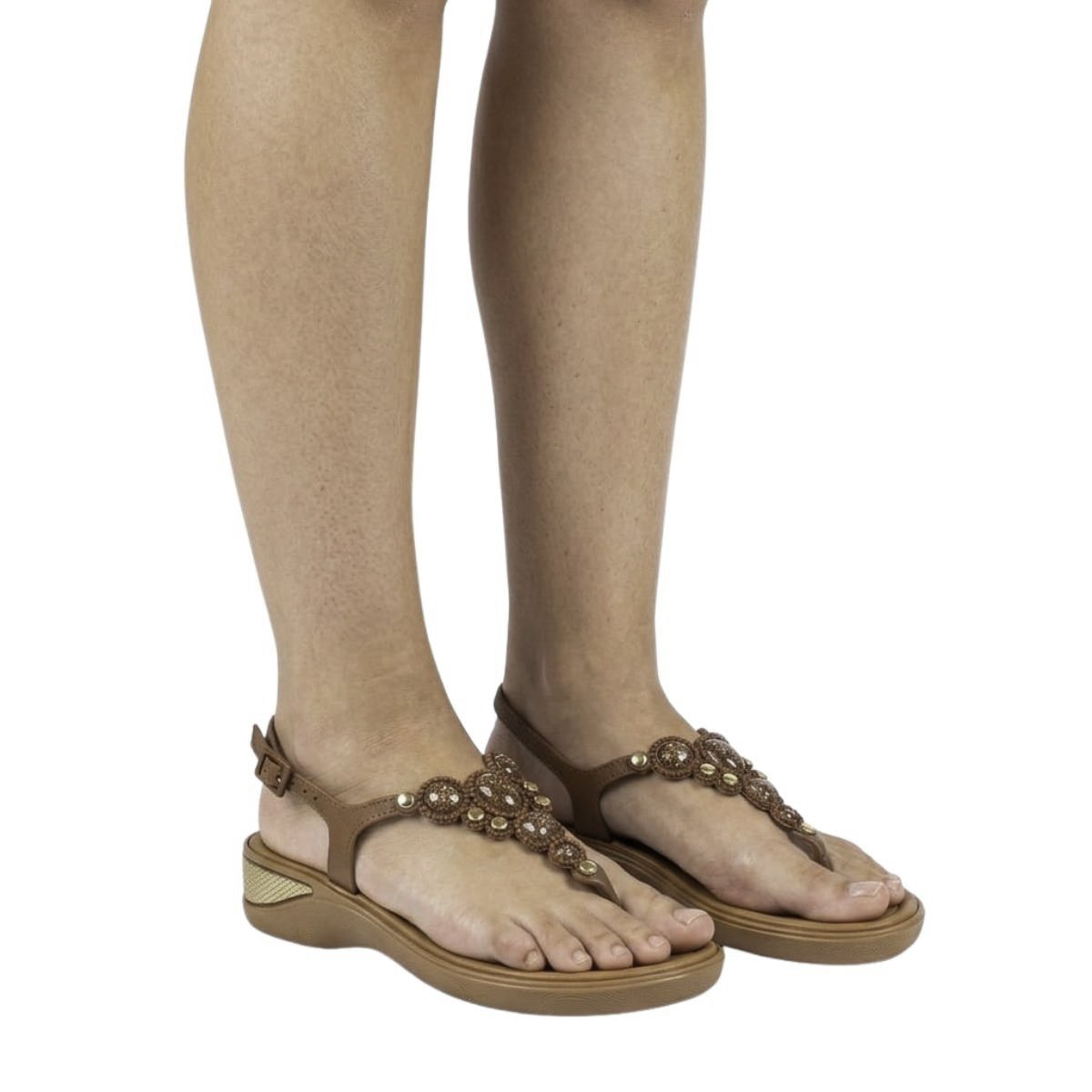 Sandália Terra e Água Feminina 489806 Marrom Marrom 2